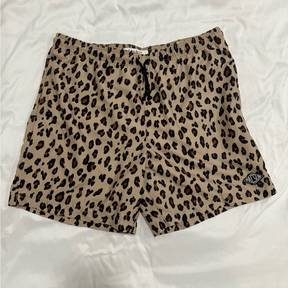 PacSun Tan Leopard Print Men's Swimsuit
